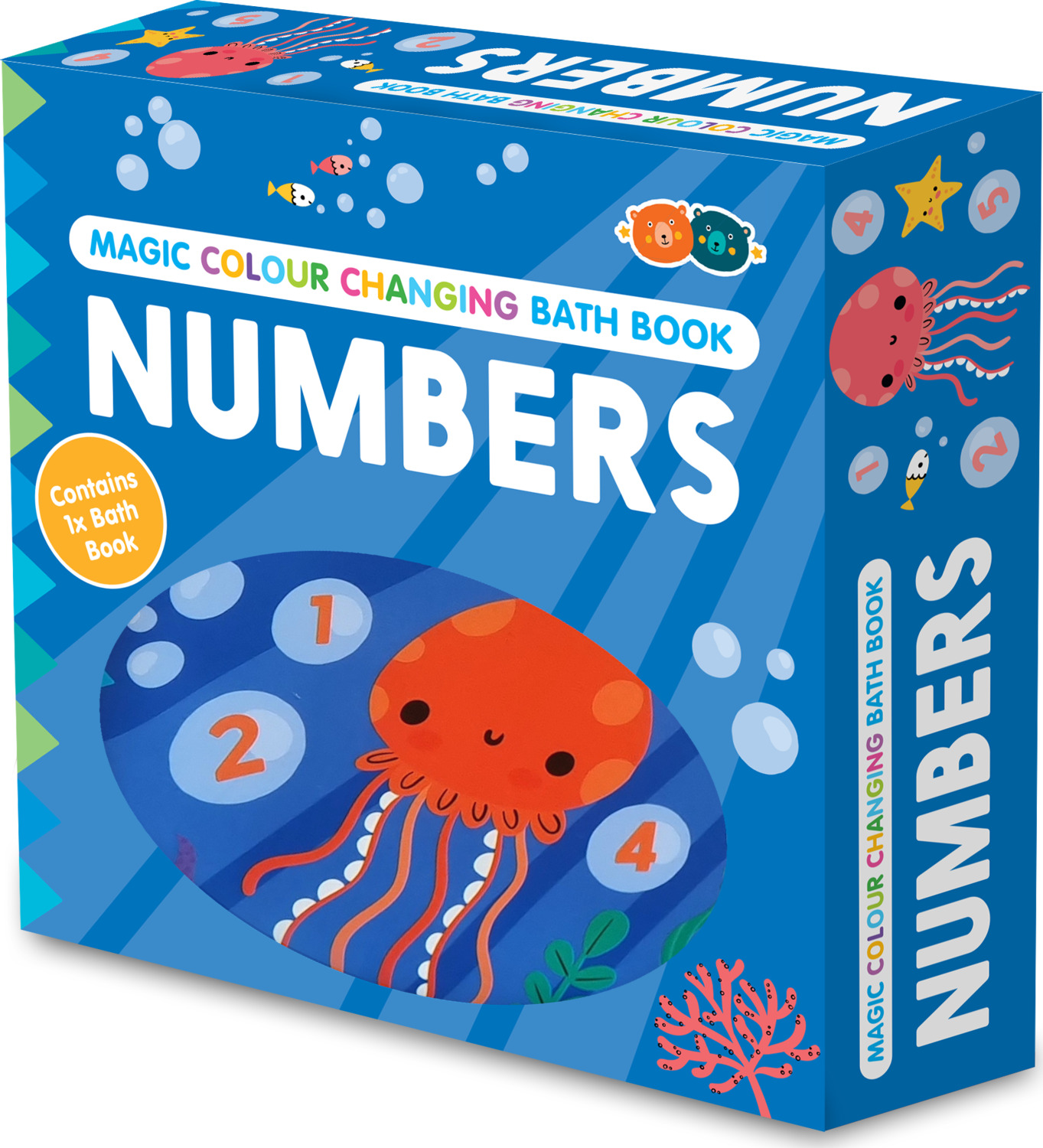 Magic Color Changing Bath Book – Numbers