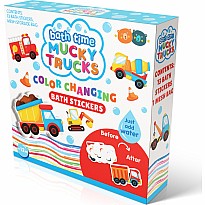 Colour Changing Bath Stickers - Mucky Trucks