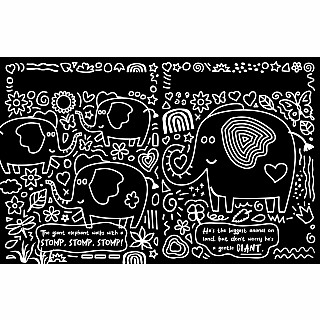 Neon Doodles Book - Wild Animals