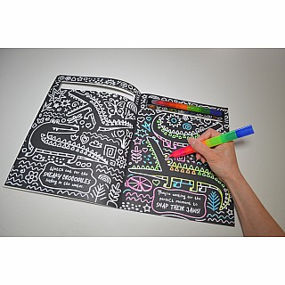 Neon Doodles Book - Wild Animals