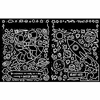 Neon Doodles Book - Space