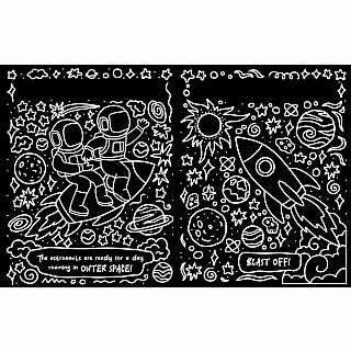 Neon Doodles Book - Space