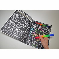 Neon Doodles Book - Unicorn