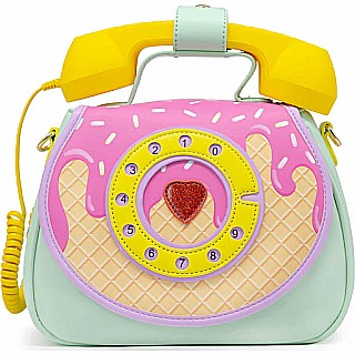 Ring Ring Phone Convertible Handbag (Ice Cream Dream)