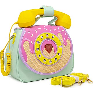 Ring Ring Phone Convertible Handbag (Ice Cream Dream)