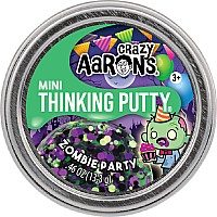 Mini Zombie Party - 2" Thinking Putty Tin