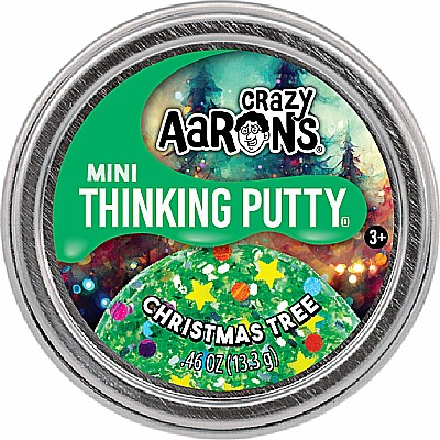 Mini Christmas Tree  - 2" Thinking Putty Tin