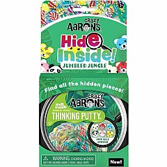 Crazy Aaron's Jumbled Jungle Hide Inside Thinking Putty 4" Tin