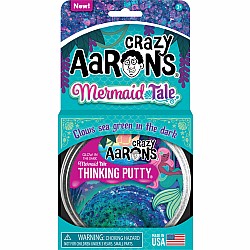 Crazy Aaron's Thinking Putty Mermaid Tale Glowbright
