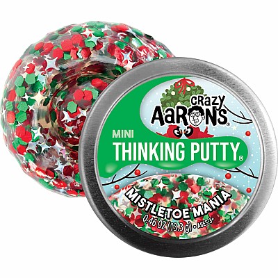  Mistletoe Mania Seasonal 2" Thinking Putty Tin