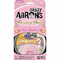 CRAZY AARON'S Princess Pony Trendsetters Thinking Putty 4" Tin