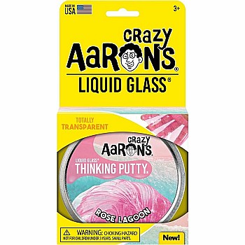 Crazy Aaron's Liquid Glass Thinking Putty - Rose Lagoon 