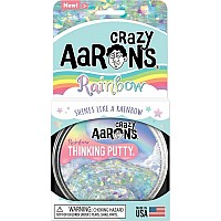 Crazy Aaron's Rainbow Trendsetters Thinking Putty 4" Tin