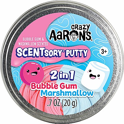 Scentsory Duos Bubblegum/Marshmallow - 2.75" Thinking Putty Tin