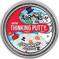 Mini Snowman - 2" Thinking Putty Tin