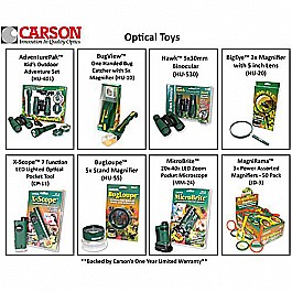 Carson AdventurePak Containing 5x30 Binocular, Lensatic Compass, Flashlight, and Whistle/Thermometer (HU-401)