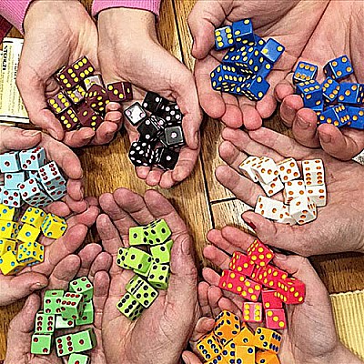 Tenzi Select - The Fast-Paced Dice Rolling Game in Fun Patterns - Jet Set