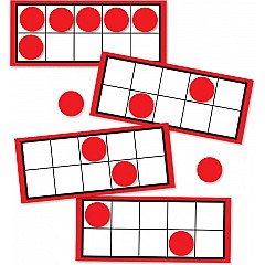 Ten Frames And Counters Colorful Cut-Outs - Curriculum