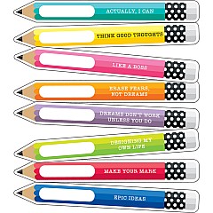 Motivational Pencils Colorful Cut-Outs (Assorted)