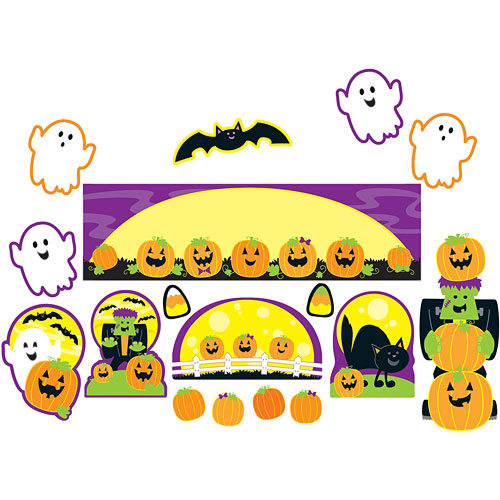 Halloween Mini Bulletin Board Set - Kool & Child