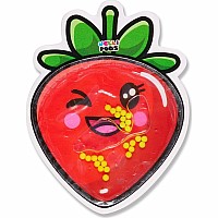 JelliPods Strawberry Sensory Sticker Squishy