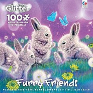 Furry Friends Glitter - Spring Has Sprung - 100 Piece Puzzle