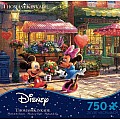 Thomas Kinkade Disney - Mickey And Minnie Sweetheart Cafe - 750 Piece Puzzle