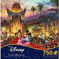Thomas Kinkade Disney - Mickey And Minnie Hollywood - 750 Piece Puzzle