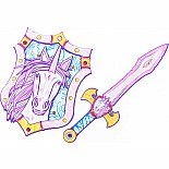 Enchanted Unicorn EVA Sword