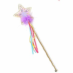 Glitter Rainbow Wand (multi Pastel Gold)