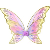 Glitter Rainbow Wings One Size