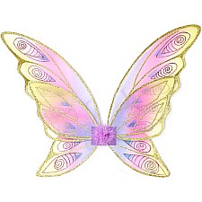 Glitter Rainbow Wings (multi Pastel Gold, OS