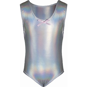 Bodysuit - Iridescent Silver (Size 3-5)