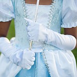 Storybook Princess Gloves, White