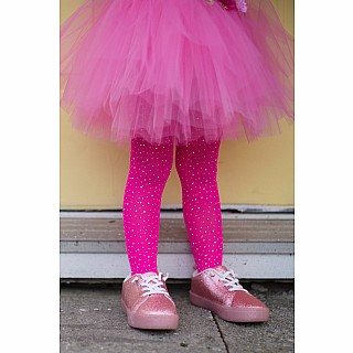 Rhinestone Tights (Hot Pink)