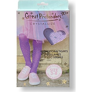 Rhinestone Tights (Hot Pink)