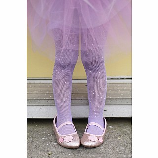 Rhinestone Tights (Lilac)