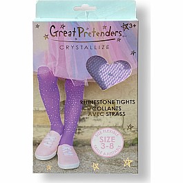 Rhinestone Tights (Lilac)