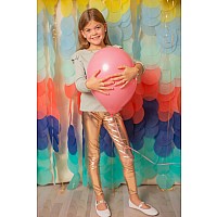 Love Life Metallic Leggings (Size 5-6) (Gold Metallic)