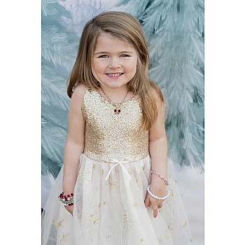 Golden Glam Party Dress (Size 3-4)