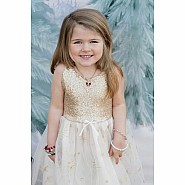 Golden Glam Party Dress (Size 5-6)