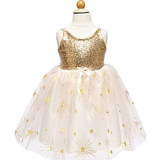 Golden Glam Party Dress (Size 7-8)