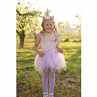 Pink Shimmer Unicorn Dress & Headband (Size 3-4)