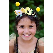 Bumble Bee Dress & Headband, Yellow/Black (Size 3-4)