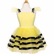 Bumble Bee Dress & Headband, Yellow/Black (Size 3-4)