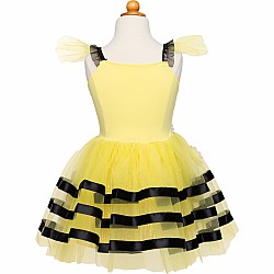 Bumble Bee Dress & Headband, Yellow/Black (Size 5-6)