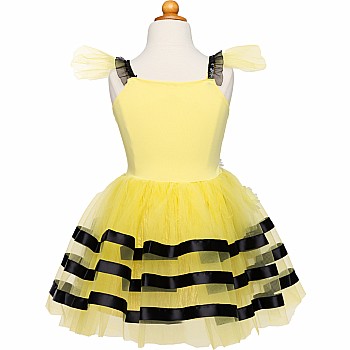 Bumble Bee Dress & Headband, Yellow/Black (Size 5-6)