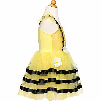 Bumble Bee Dress & Headband, Yellow/Black (Size 5-6)