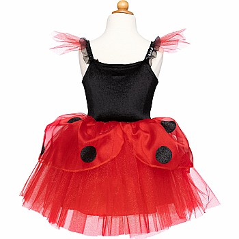 Ladybug Dress & Headband, Red/Black (Size 3-4)