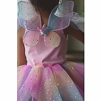 Rainbow Fairy Dress and Wings (Size 7-8)